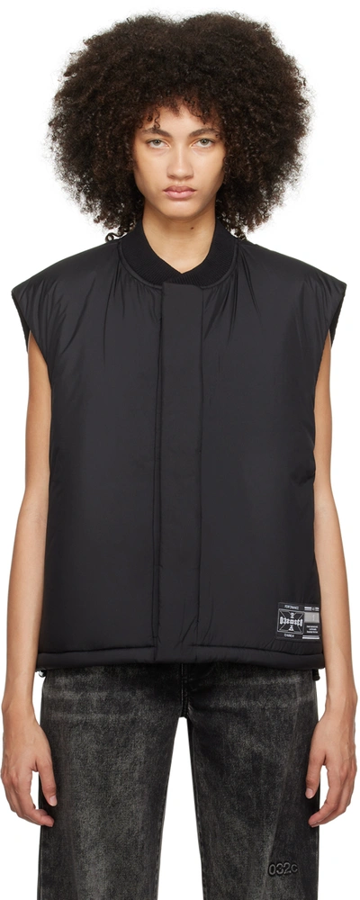 032c Black Spiderleg System Puffer Vest In Black