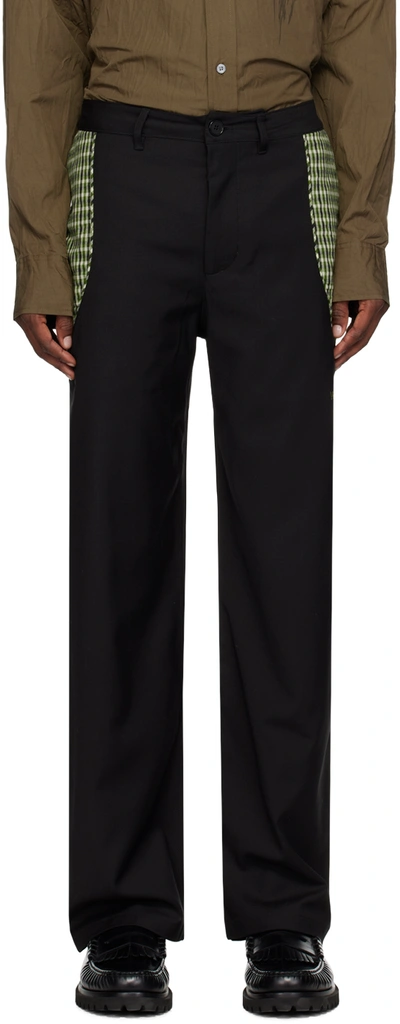 Shop Wood Wood Black Will Trousers In 9999 Black