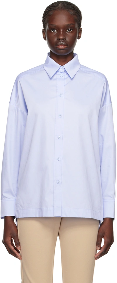 Shop Max Mara Blue Keras Shirt In 011 Celeste