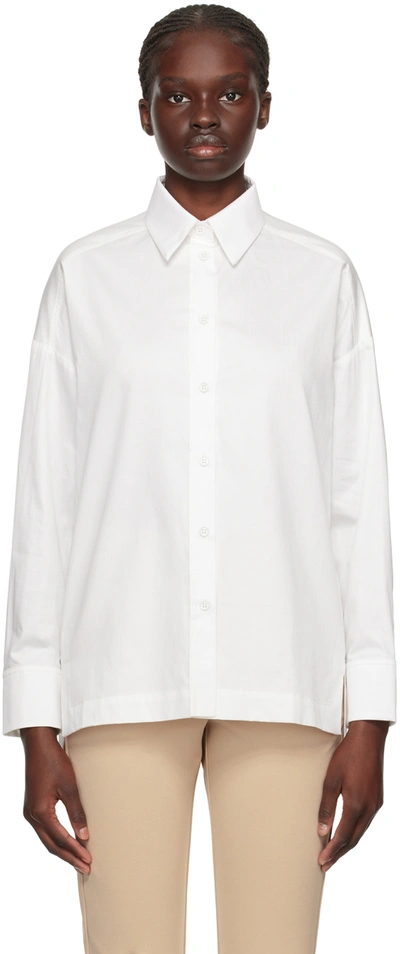 Shop Max Mara White Keras Shirt In 009 White