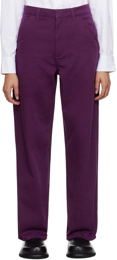 Shop 6397 Purple Workwear Trousers