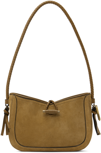 Shop Isabel Marant Brown Vigo Baguette Bag In 50cm Camel