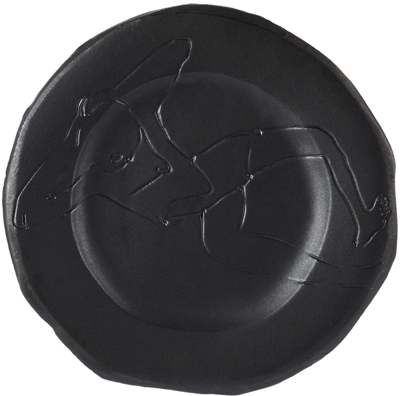 Shop Yellow Nose Studio Ssense Exclusive Black Quick Dip Dessert Plate