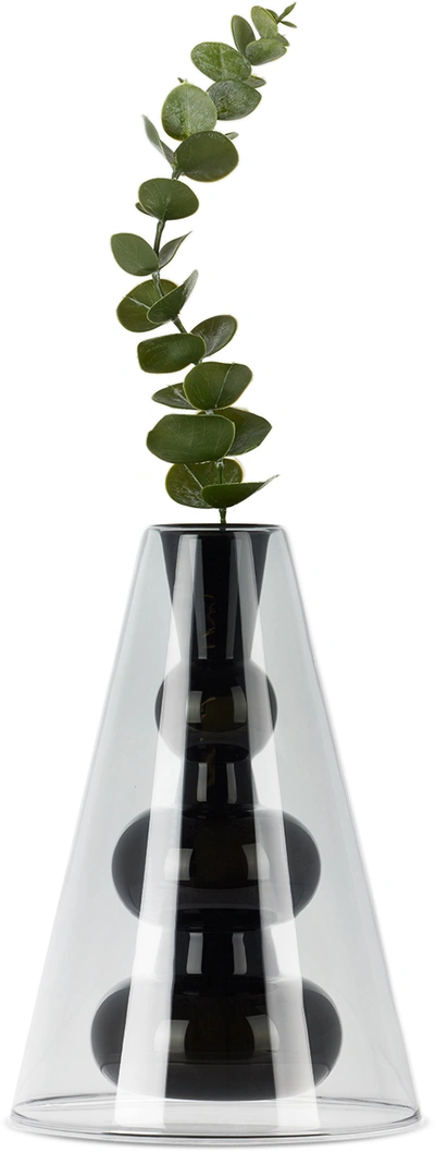 Shop Tom Dixon Black Bump Cone Vase