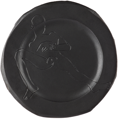 Shop Yellow Nose Studio Ssense Exclusive Black Before The Coffee Dinner Plate