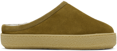 Shop Isabel Marant Taupe Fozee Slippers In 50ta Taupe