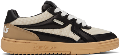 Shop Palm Angels Off-white & Black University New York Sneakers In White Black
