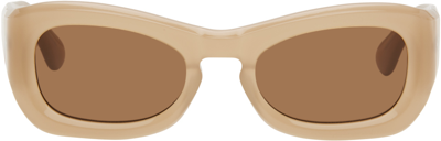 Shop Port Tanger Beige Michael Bargo Edition Temo Sunglasses In Barro/tobacco