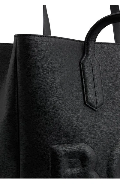 Shop Hugo Boss Olivia Faux Leather Tote In Black