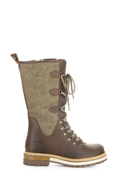 Shop Bos. & Co. Algid Waterproof Boot In Camel Saddle/ Tweed
