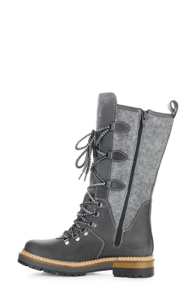 Shop Bos. & Co. Algid Waterproof Boot In Grey Saddle/ Tweed