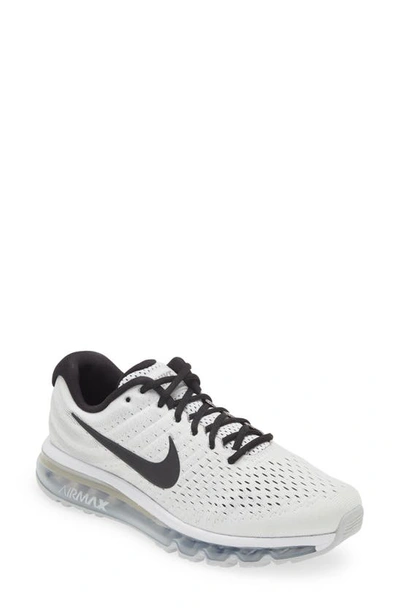 Shop Nike Air Max 2017 Running Shoe In White/ Black/ Pure Platinum