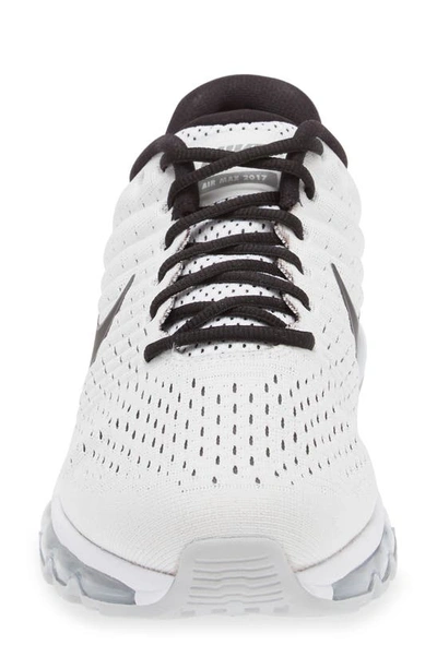 Shop Nike Air Max 2017 Running Shoe In White/ Black/ Pure Platinum