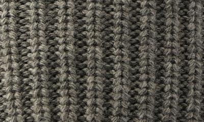 Shop Allsaints Travelling Rib Knit Wool Blend Beanie In Grey Marl