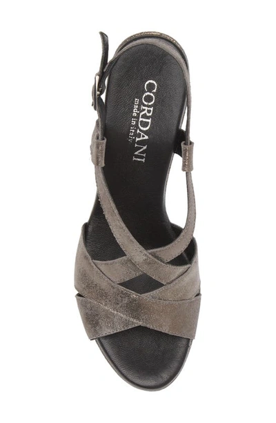 Shop Cordani Tahlia Strappy Platform Sandal In Crosta Asfalto