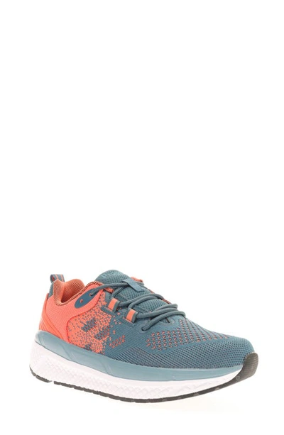 Propét Ultra Sneaker In Teal/ Coral