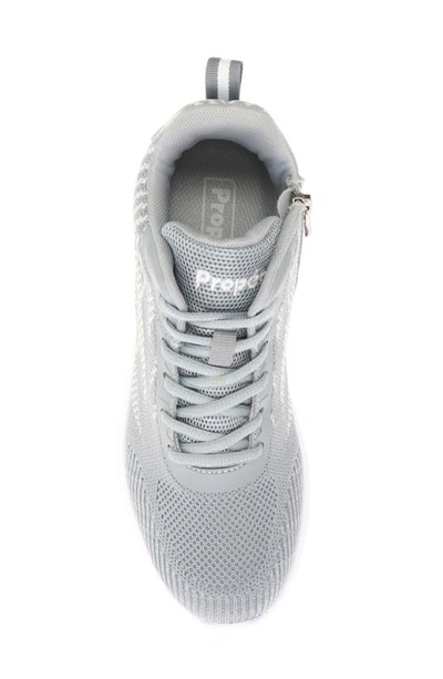 Propét Women's Travelbound Hi Lace And Zip Sneakers In Grey