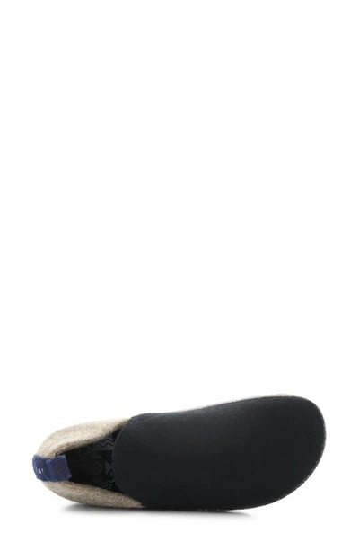 Shop Asportuguesas By Fly London City Slip-on Sneaker In Black/ Taupe Tweed/ Felt