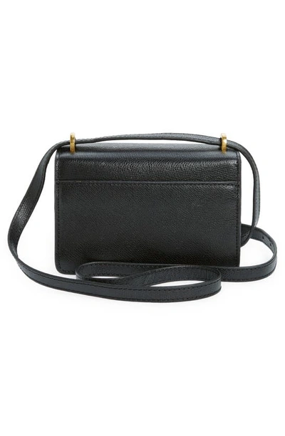 Shop Ted Baker Mini Sloane Padlock Leather Shoulder Bag In Black