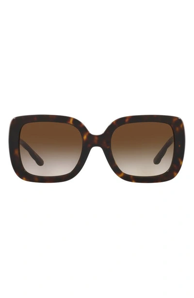 Shop Tory Burch 54mm Butterfly Sunglasses In Brown Tort