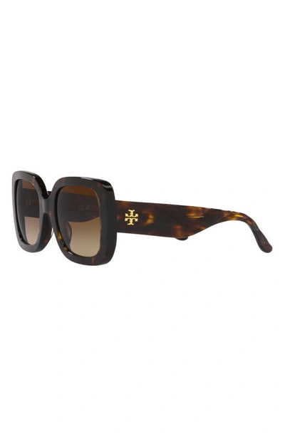 Shop Tory Burch 54mm Butterfly Sunglasses In Brown Tort