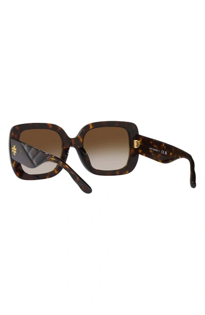 Shop Tory Burch 54mm Butterfly Sunglasses In Brown Tort