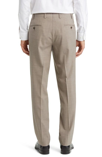 Shop Ted Baker Jerome Soft Constructed Stretch Wool Dress Pants In Beige