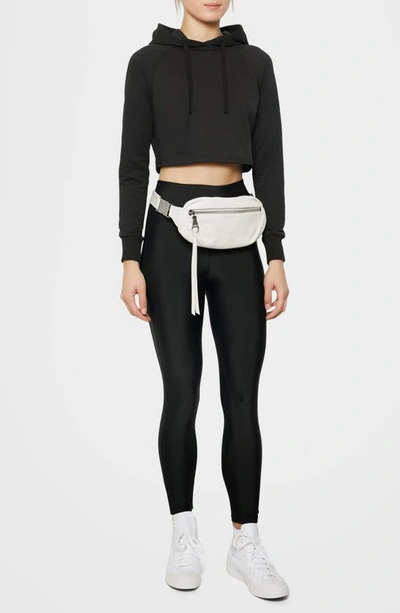 Shop Aimee Kestenberg Milan Belt Bag In Vanilla Ice W Shiny Silver