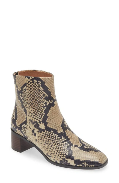 Shop Madewell The Essex Ankle Boot In Ivory Multi