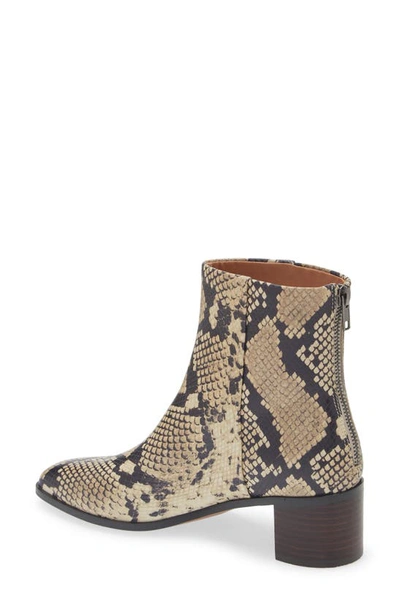 Shop Madewell The Essex Ankle Boot In Ivory Multi