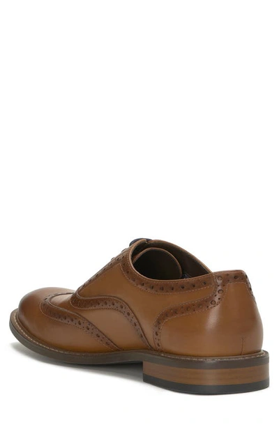 Vince Camuto Lazzarp Wingtip Oxford Shoe In Cognac In Cognac/ Brown