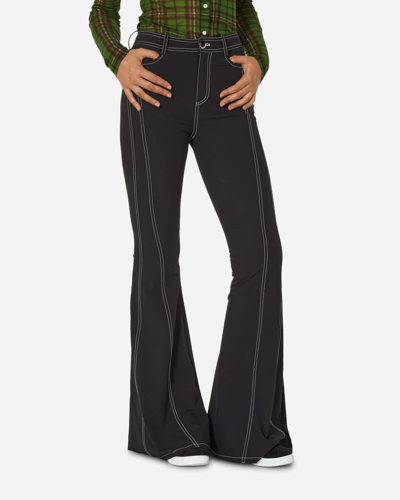 Shop Priscavera Flared Suit Pants In Black