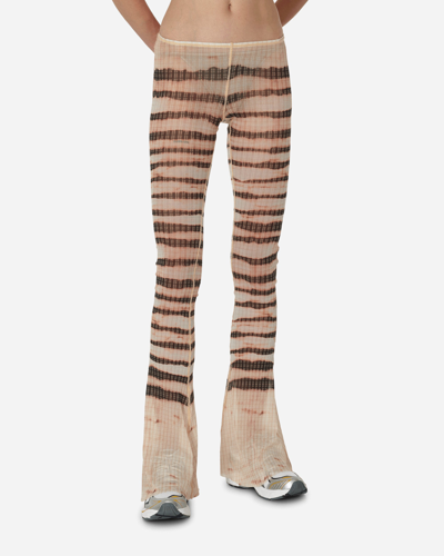 Shop Jean Paul Gaultier Knwls Faded Sailor Pants Ecru / Brown In Beige