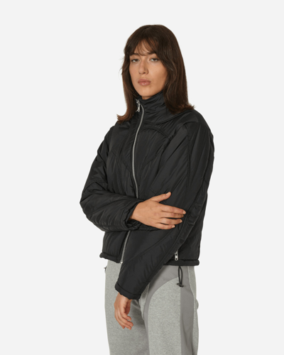 Shop Mainline:rus/fr.ca/de Piping Nylon Puffer Jacket In Black