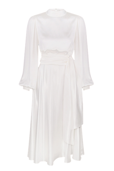 Shop Total White Backless Dress In White