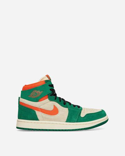 Shop Nike Wmns Air Jordan 1 Zoom Air Cmft 2 Sneakers Pine Green / Orange Blaze In Multicolor
