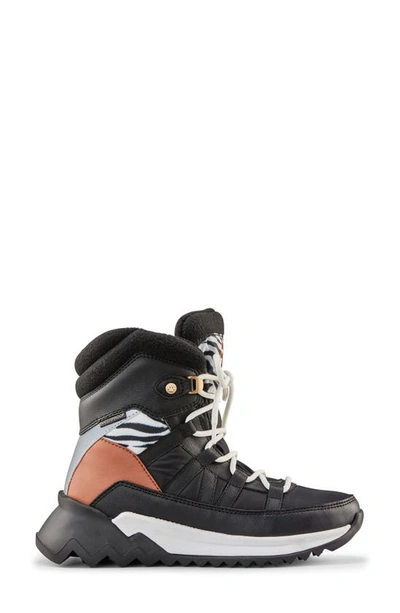 Cougar Steeze Waterproof High Top Sneaker In Zebra