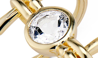 House Of Frosted Double Stack White Topaz Ring In Gold
