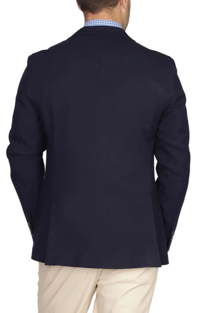 Tailorbyrd Solid Textured Sport Coat In Navy