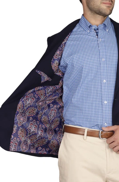 Tailorbyrd Solid Textured Sport Coat In Navy