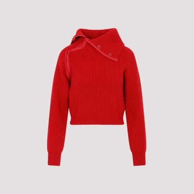 Shop Jacquemus Vega Sweater In Red
