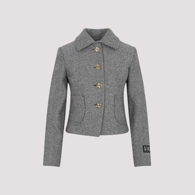 Shop Patou Single Breasted Jacket In A Graphite