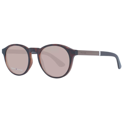 Shop Tommy Hilfiger Brown Men Men's Sunglasses