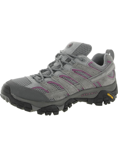 Shop Merrell Womens Leather Fitness Athletic And Training Shoes In Grey