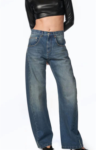 Shop Ronny Kobo Jacob Pant In Light Wash In Blue