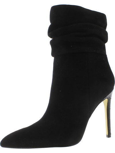 Shop Marc Fisher Ltd Rayya Womens Leather Mid-calf Booties In Black