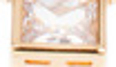 Cz By Kenneth Jay Lane Mixed Cz Triple Tier Layered Necklace In Clear/ Silver/gold/rose Gold