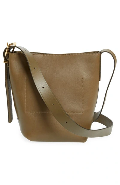 Madewell The Essential Mini Bucket Tote In Burnt Olive