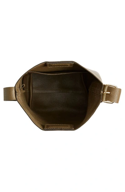 Madewell The Essential Mini Bucket Tote In Burnt Olive