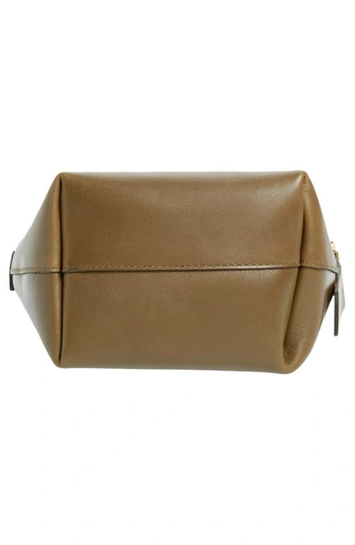 Madewell The Essential Mini Bucket Tote In Burnt Olive